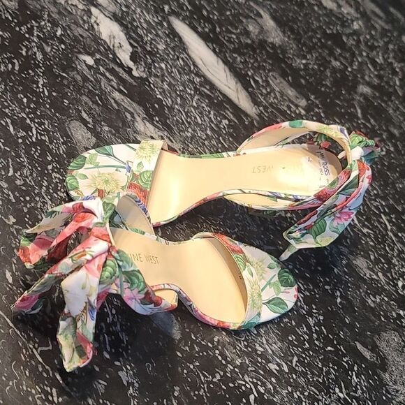 BRAND NEW NINE WEST KOBS ANKLE BOWNOT TIE SANDAL (WOMEN) - Picture 8 of 16